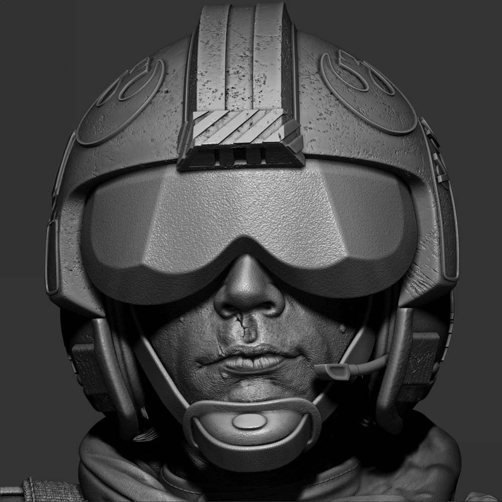 Luke Skywalker Pilot - Sculpture