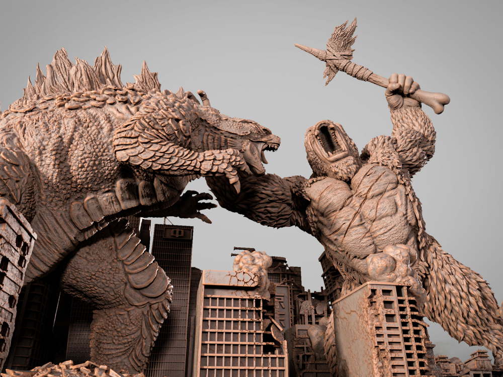 Godzilla vs Kong - Diorama