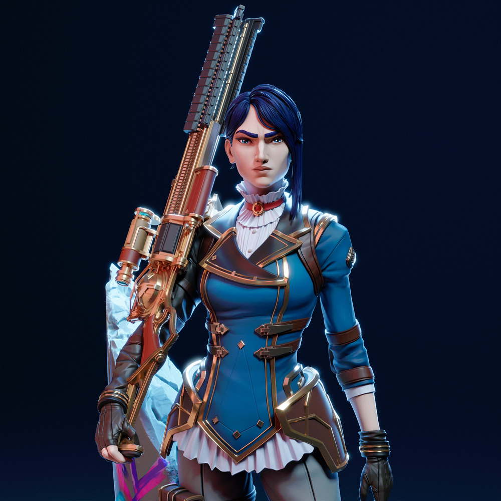 League of Legends - Caitlyn - Sculpture