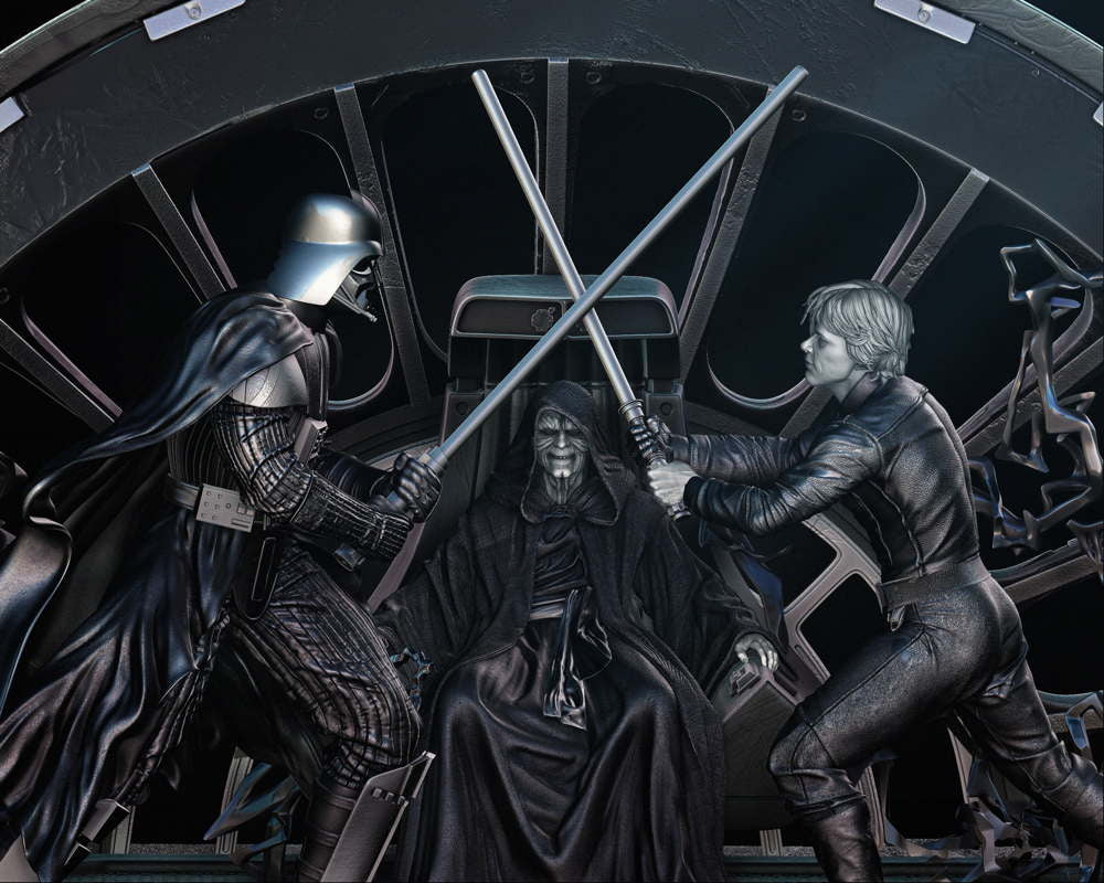 Luke and Darth Vader - Diorama