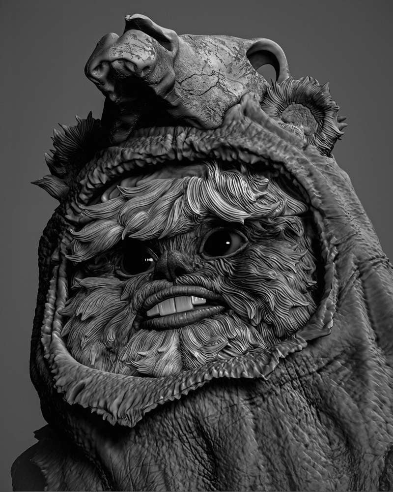 Ewok #2 - Sculpture