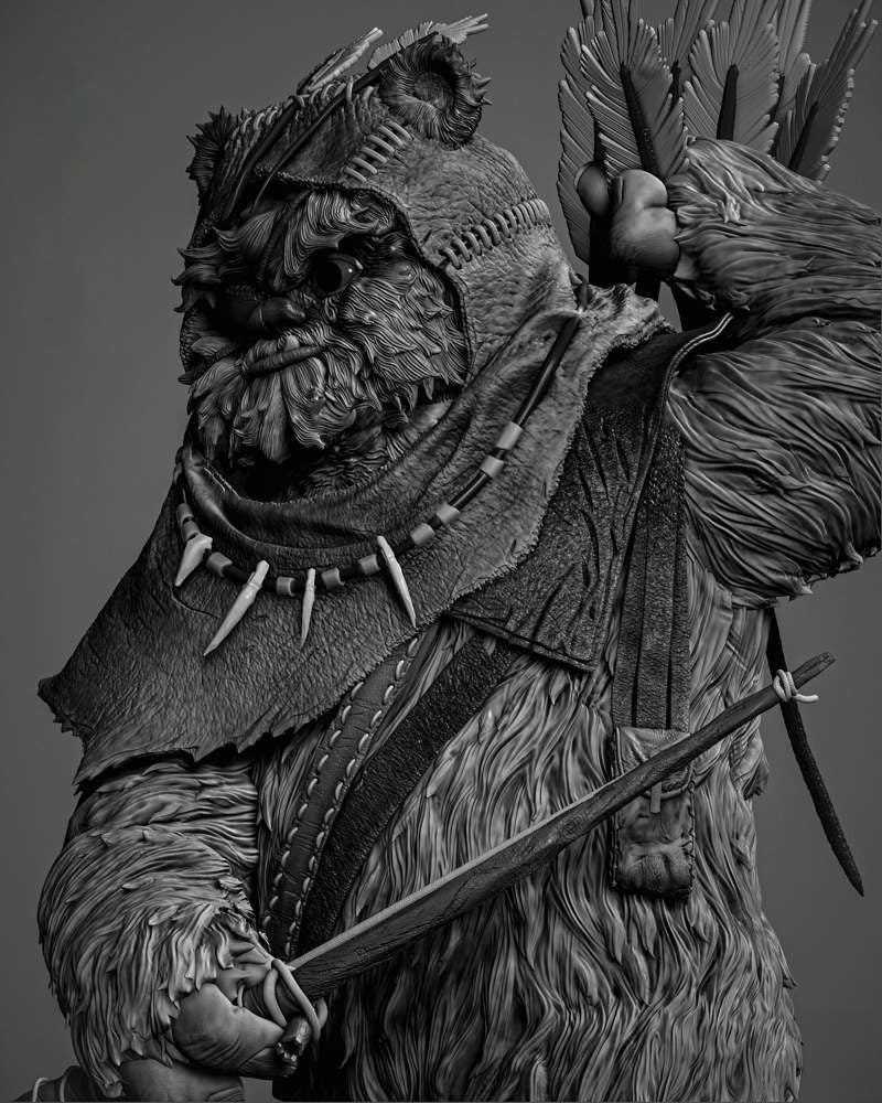 Ewok #3 - Sculpture