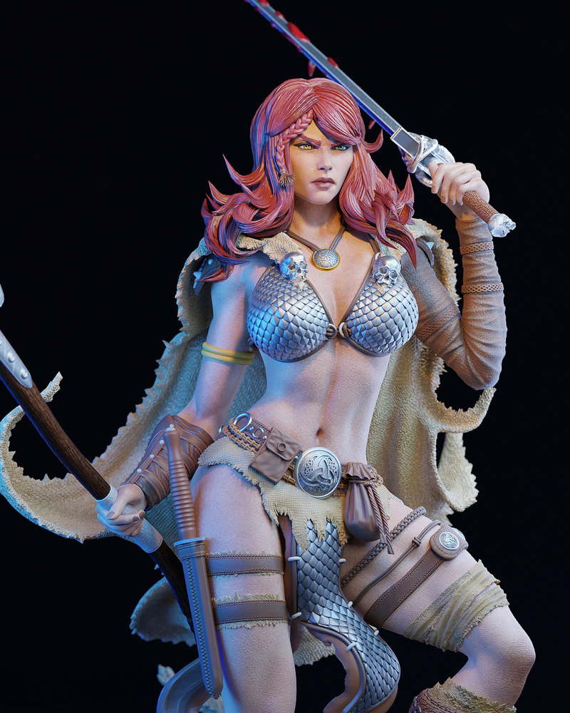 Red Sonja - Sculpture