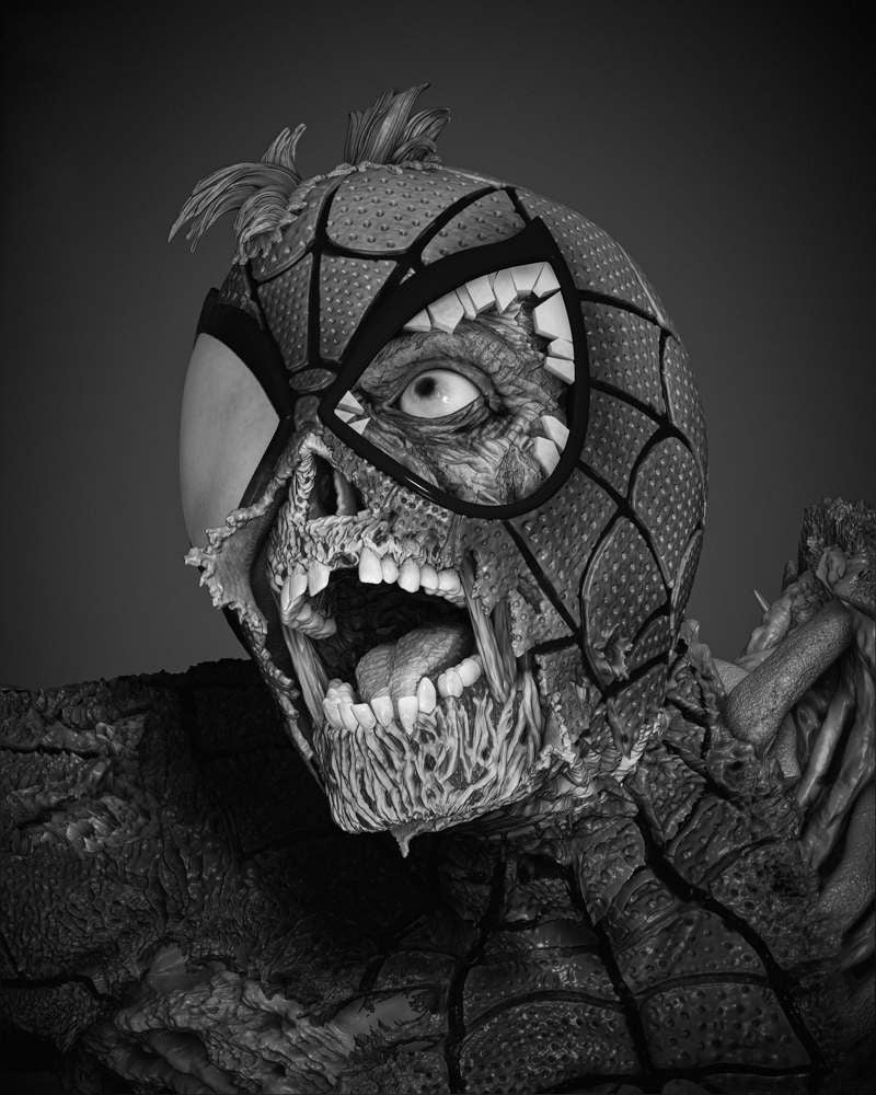 Spiderman Zombie - Sculpture