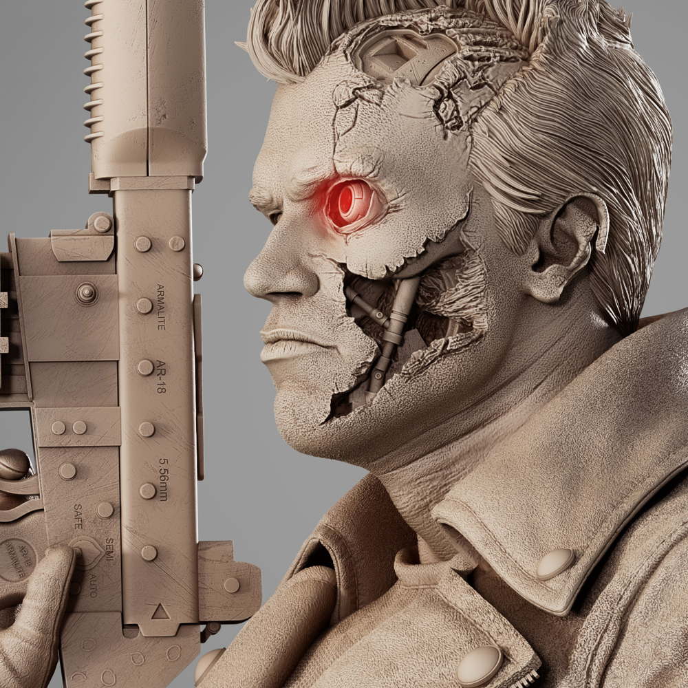 Terminator Arnold - Sculpture