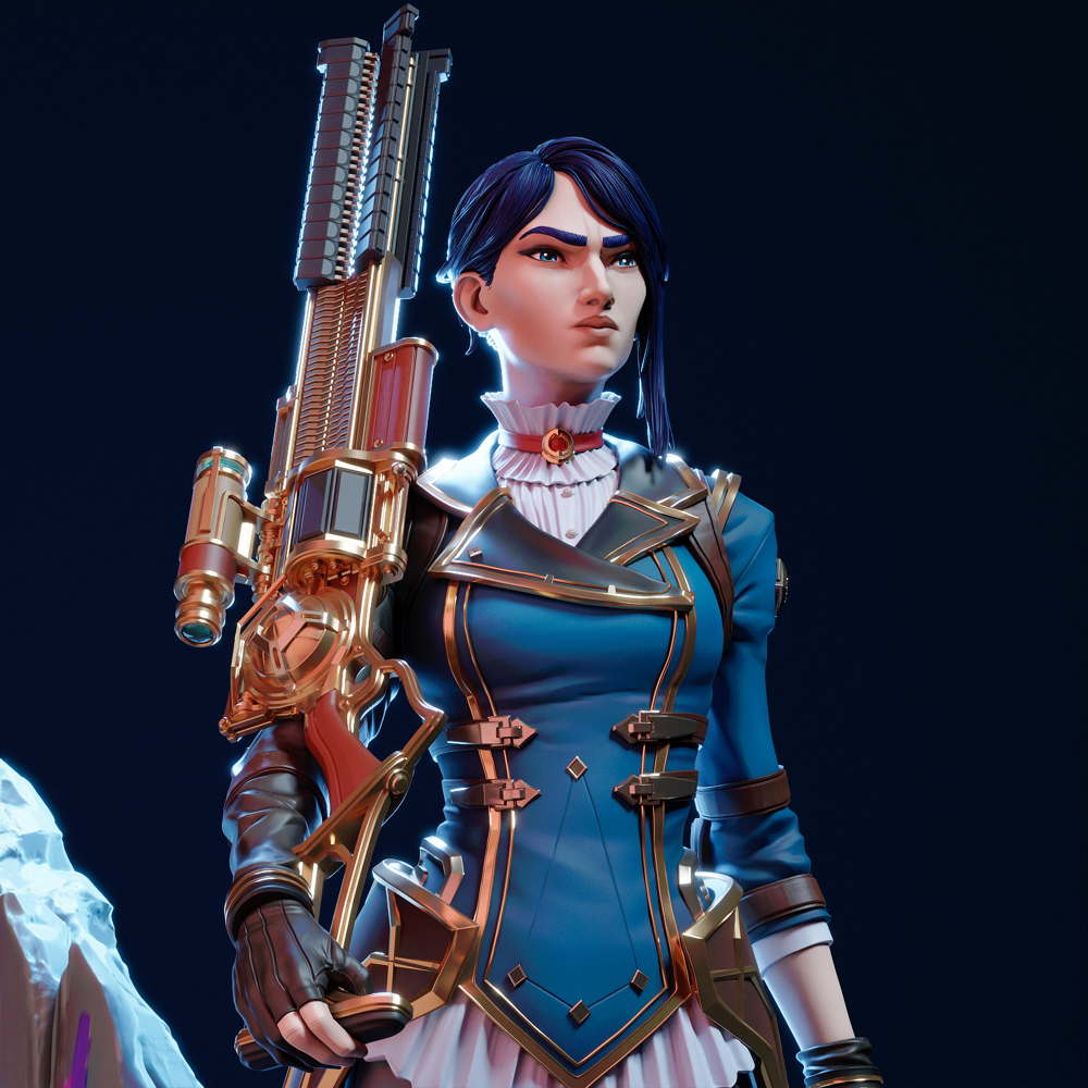 League of Legends - Caitlyn - Sculpture