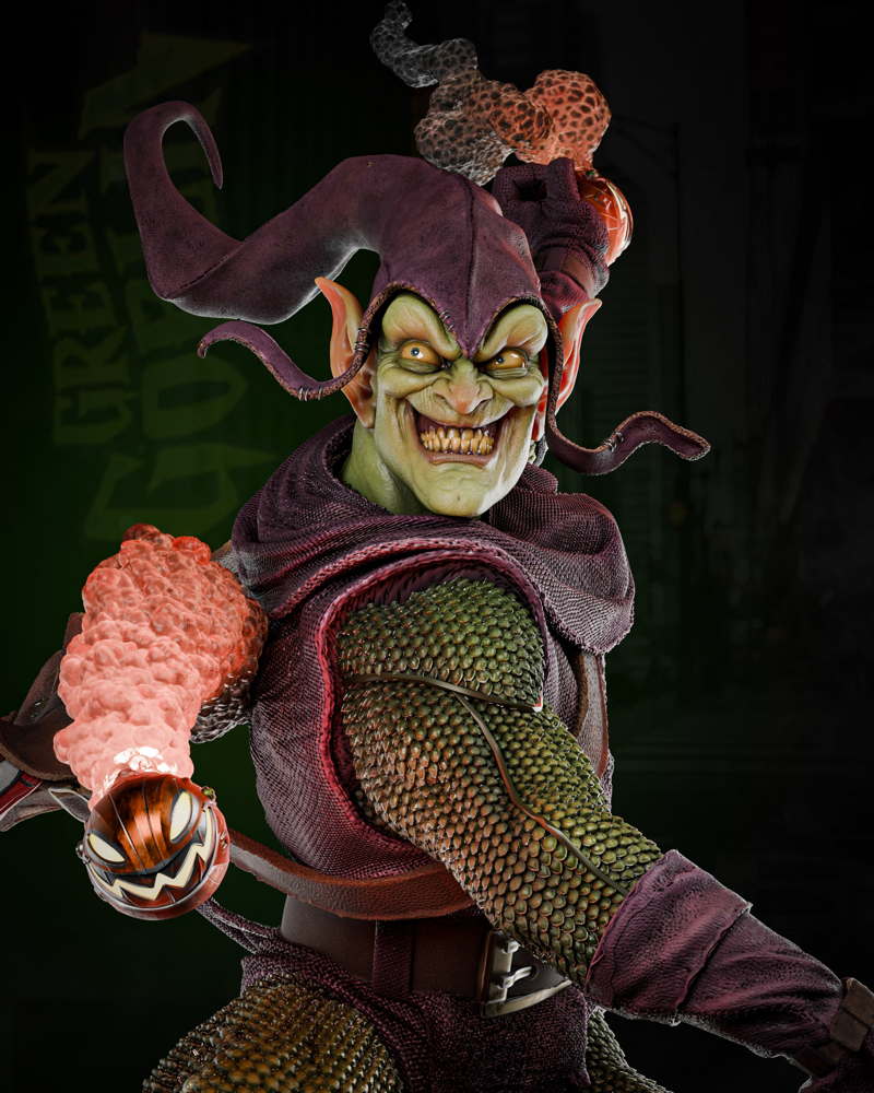 Green Maniac Goblin - Sculpture