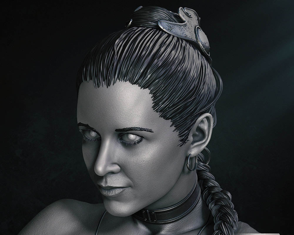 Princess Leia Bikini - Sculpture