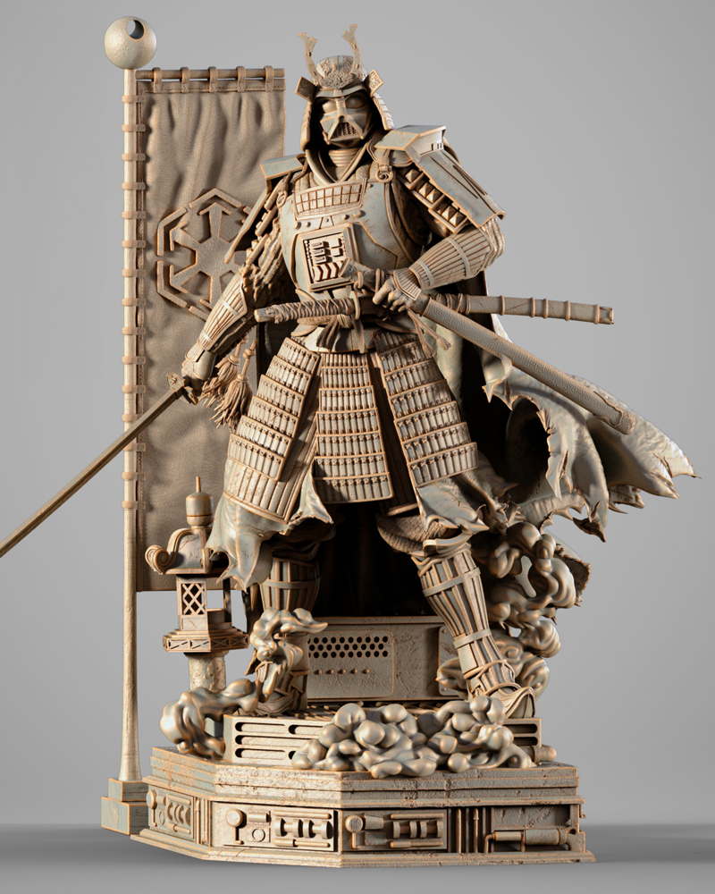 Darth Vader Samurai - Sculpture