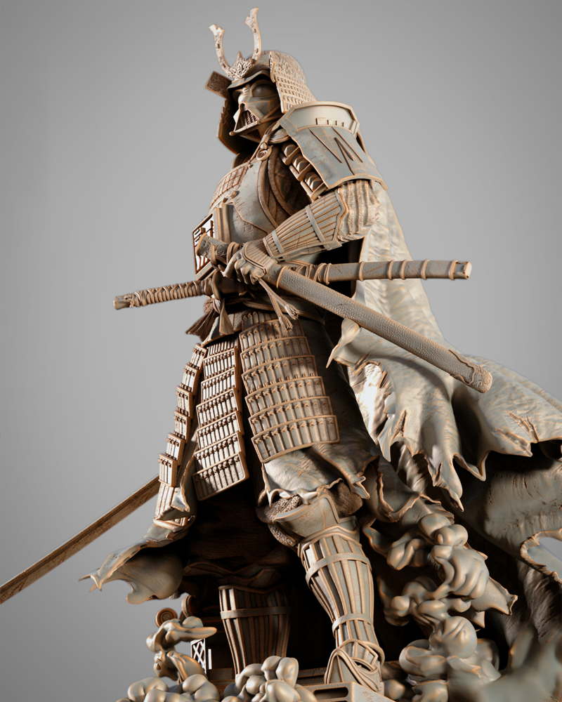 Darth Vader Samurai - Sculpture