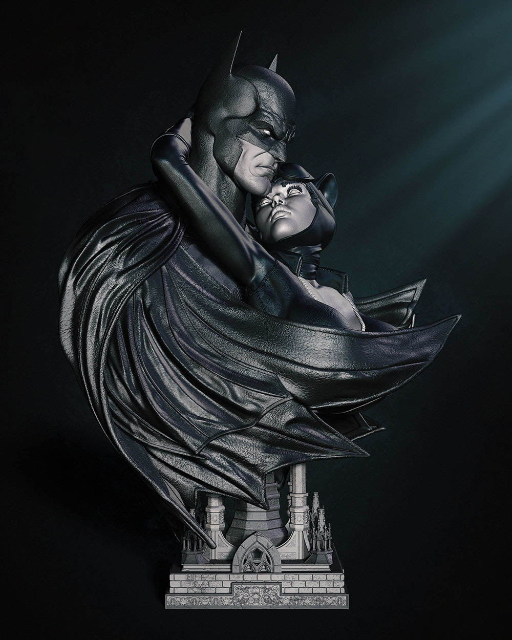 Catwoman and Batman - Bust