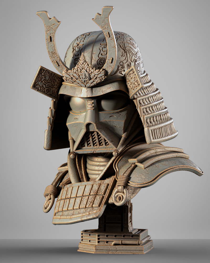 Darth Vader Samurai - Portrait Bust