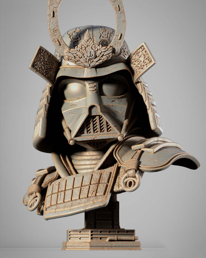 Darth Vader Samurai - Portrait Bust