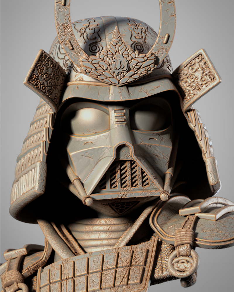 Darth Vader Samurai - Portrait Bust