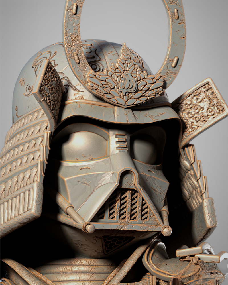 Darth Vader Samurai - Portrait Bust