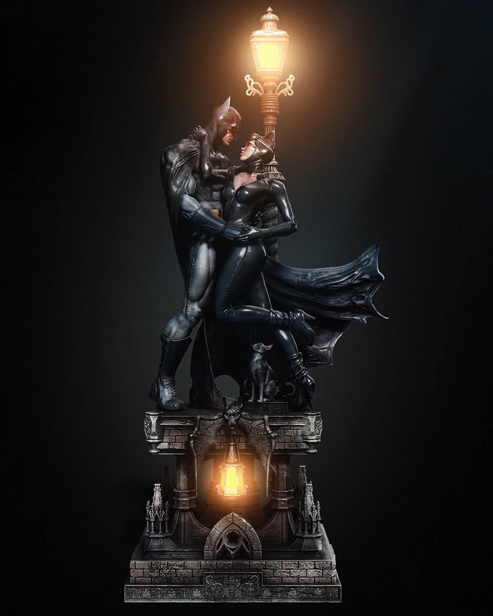 Batman and Catwoman - Diorama