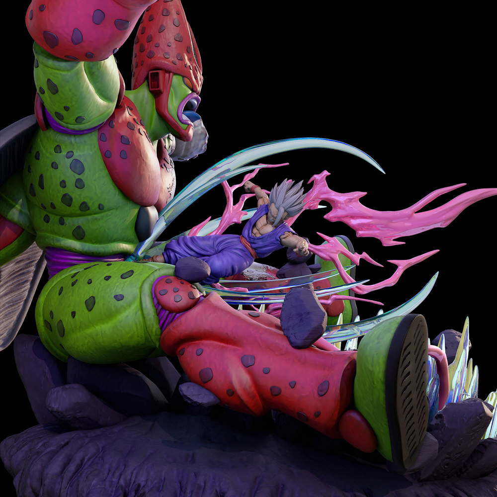 Cell Max vs Gohan Beast - Diorama