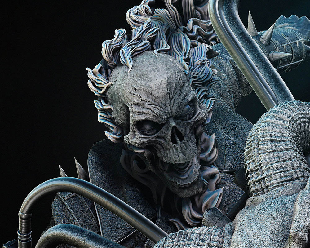 Ghost Rider - (Johnny Blaze) - Sculpture