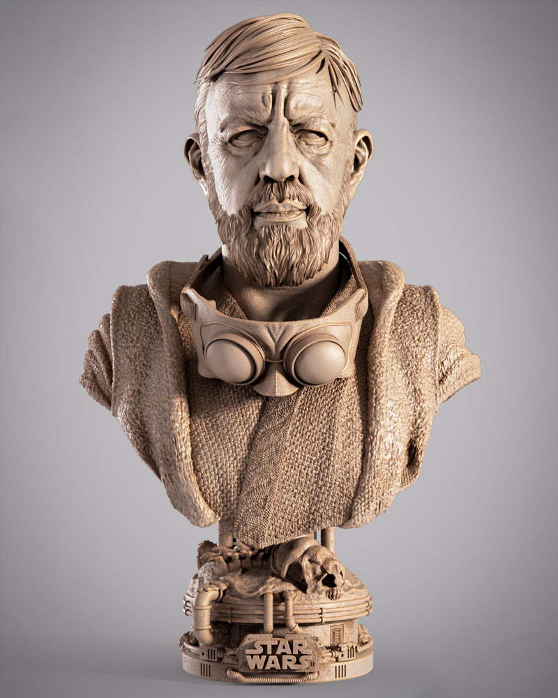 Old Ben Kenobi – Portrait Bust