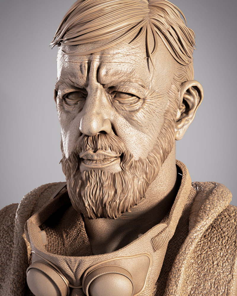 Old Ben Kenobi – Portrait Bust