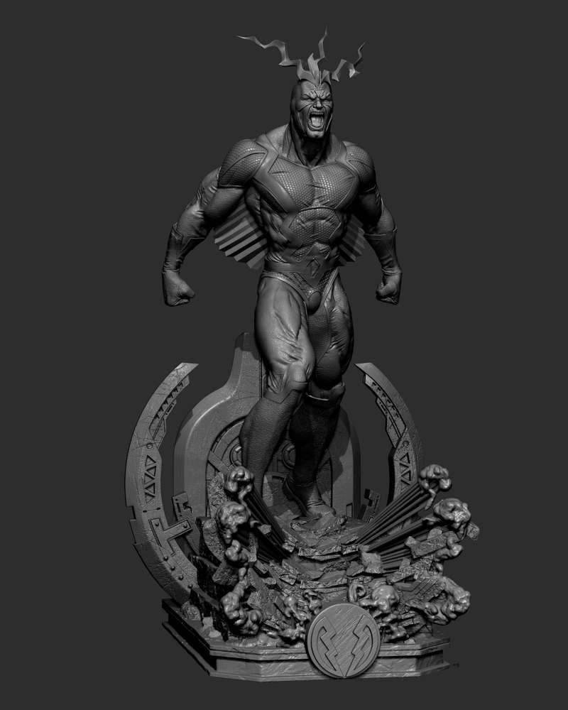 Black Bolt – Sculpture