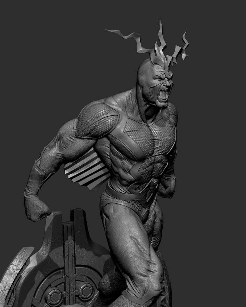 Black Bolt – Sculpture