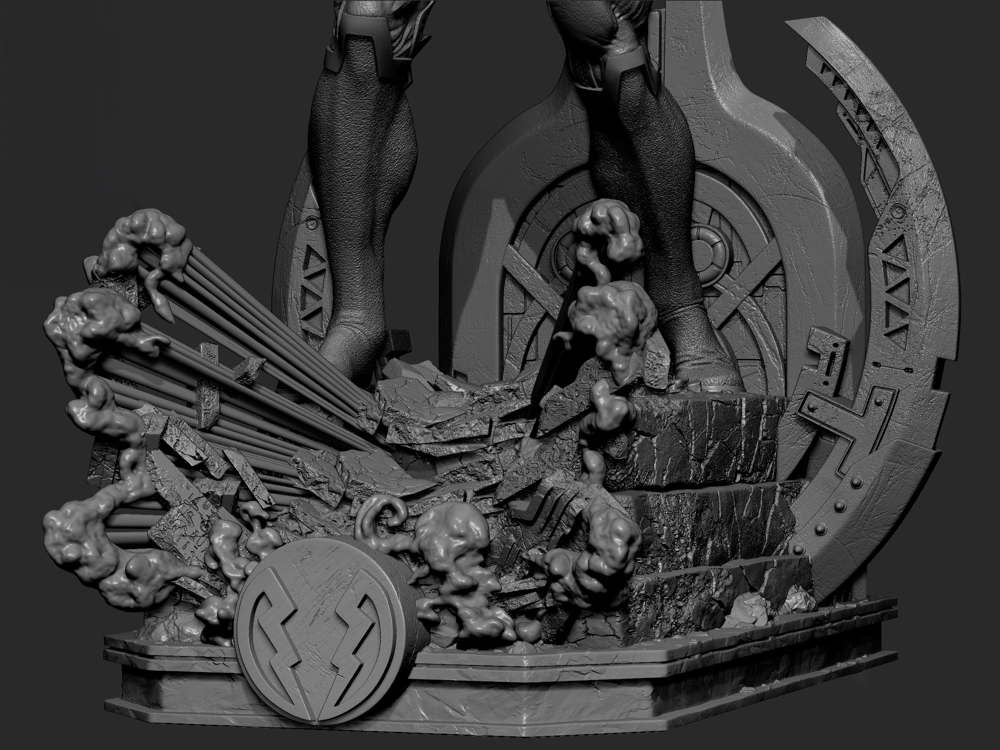 Black Bolt – Sculpture