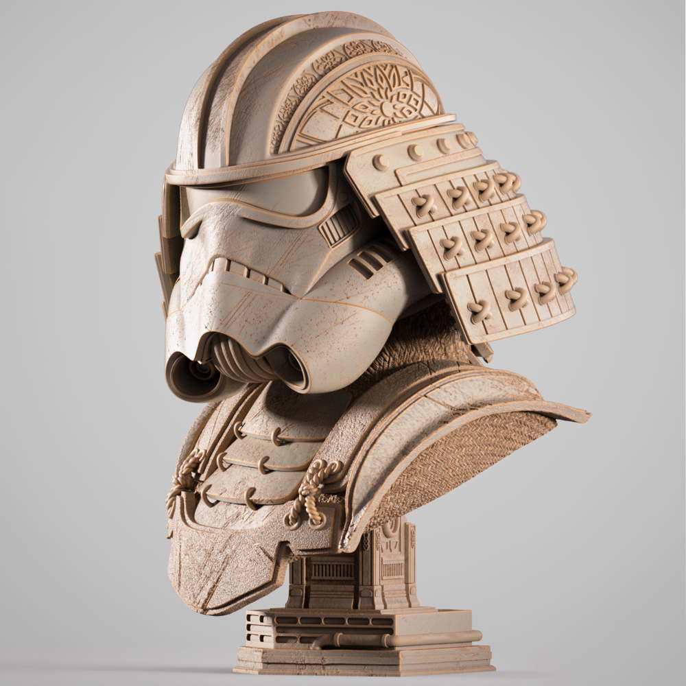 Stormtrooper Samurai - Portrait Bust