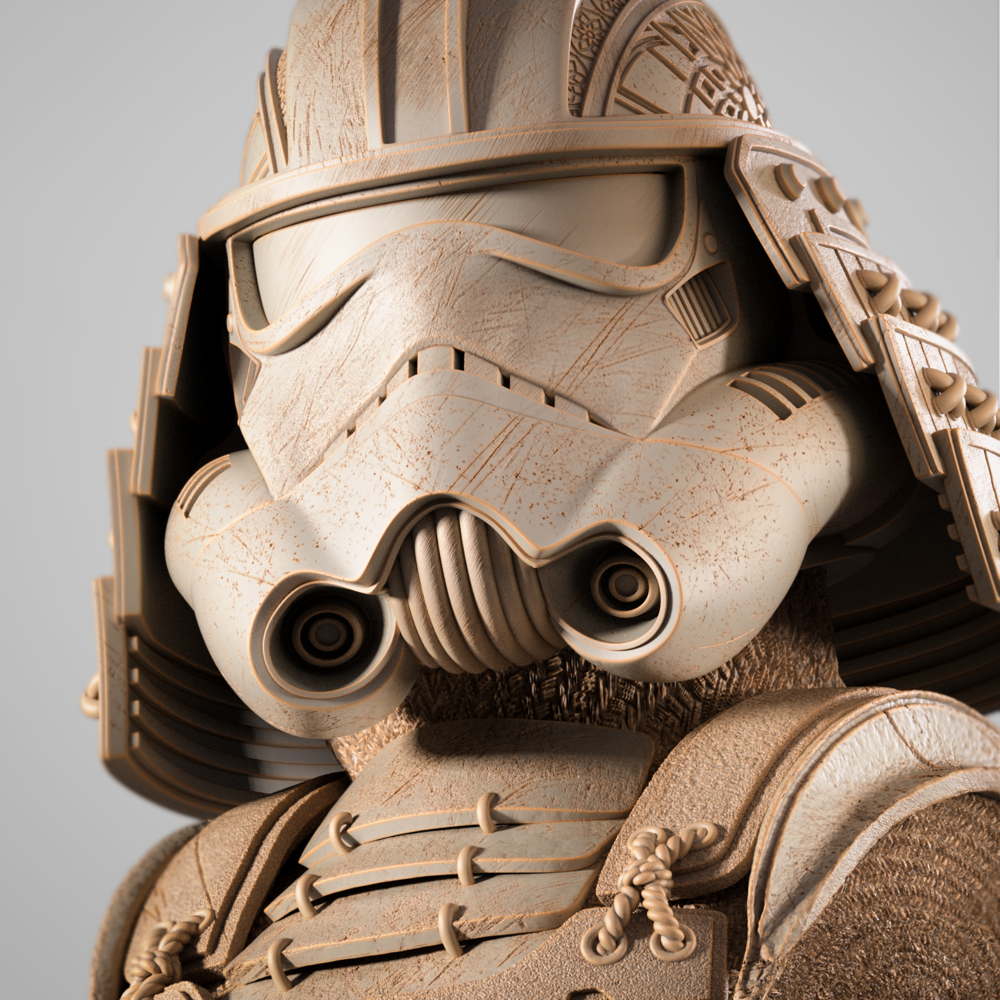 Stormtrooper Samurai - Portrait Bust