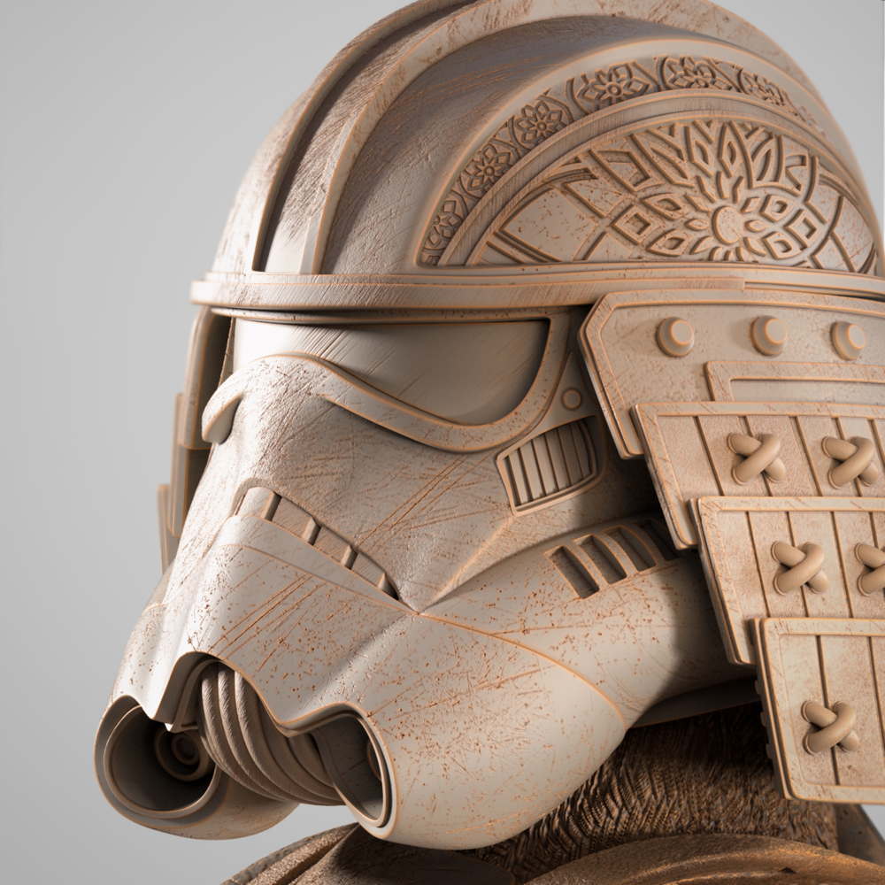 Stormtrooper Samurai - Portrait Bust