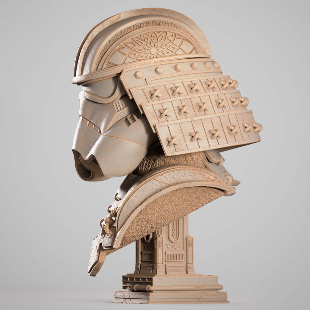 Stormtrooper Samurai - Portrait Bust