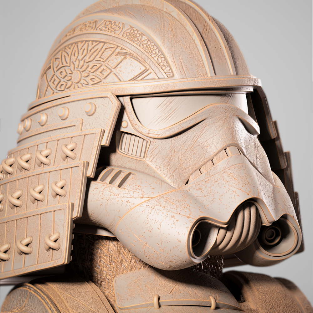 Stormtrooper Samurai - Portrait Bust