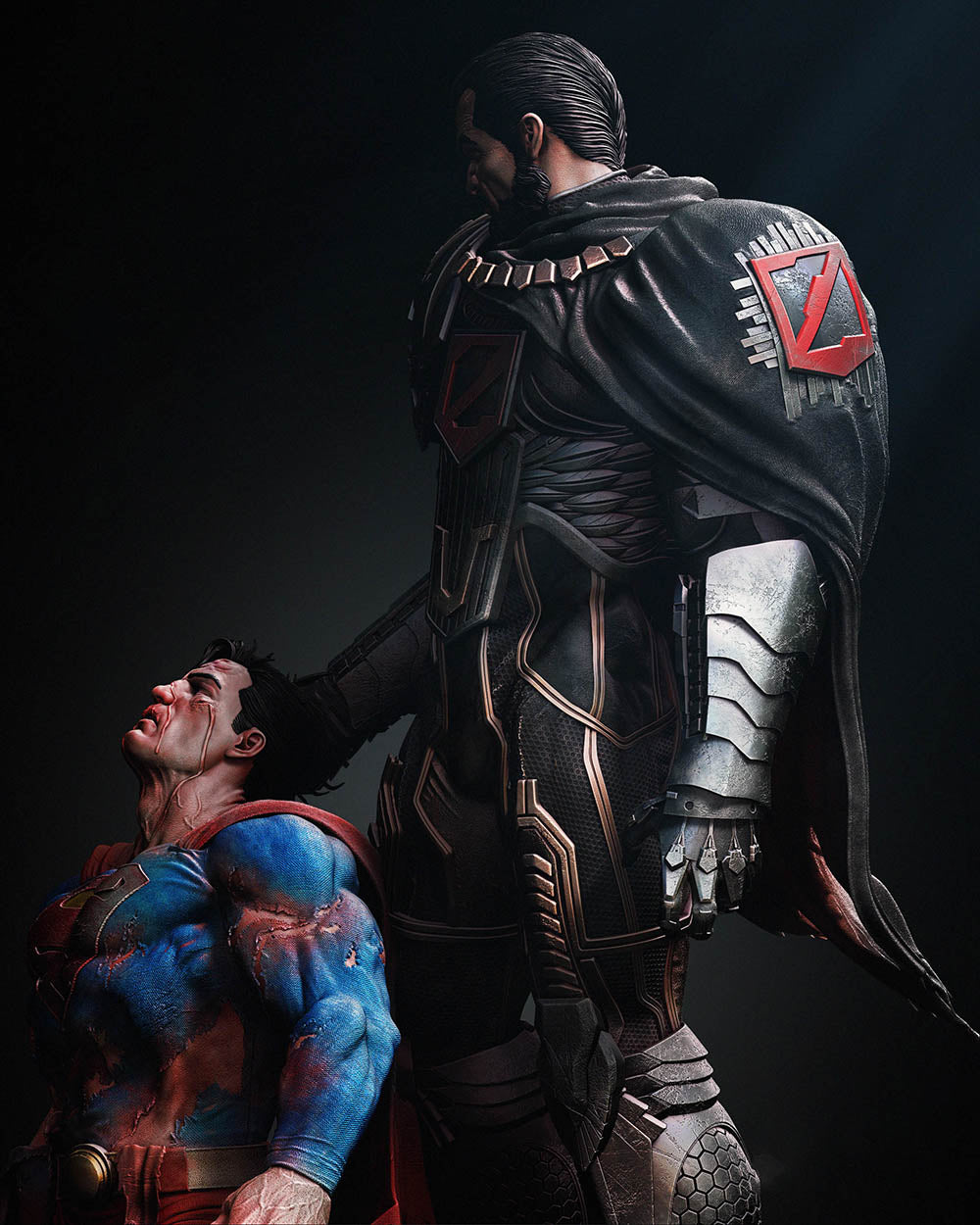 Zod and Superman - Sculpture