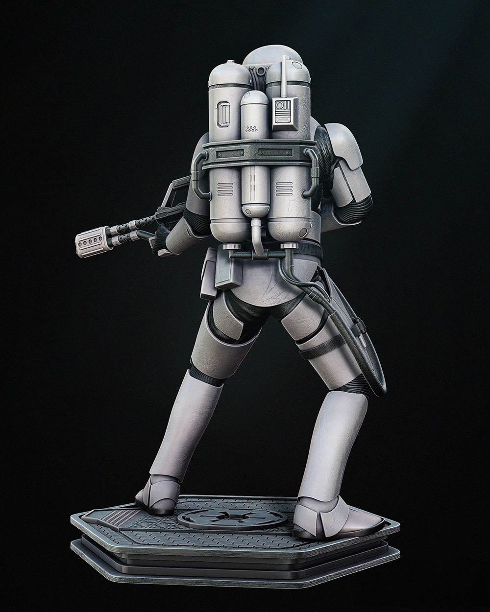 Flame Trooper - Sculpture