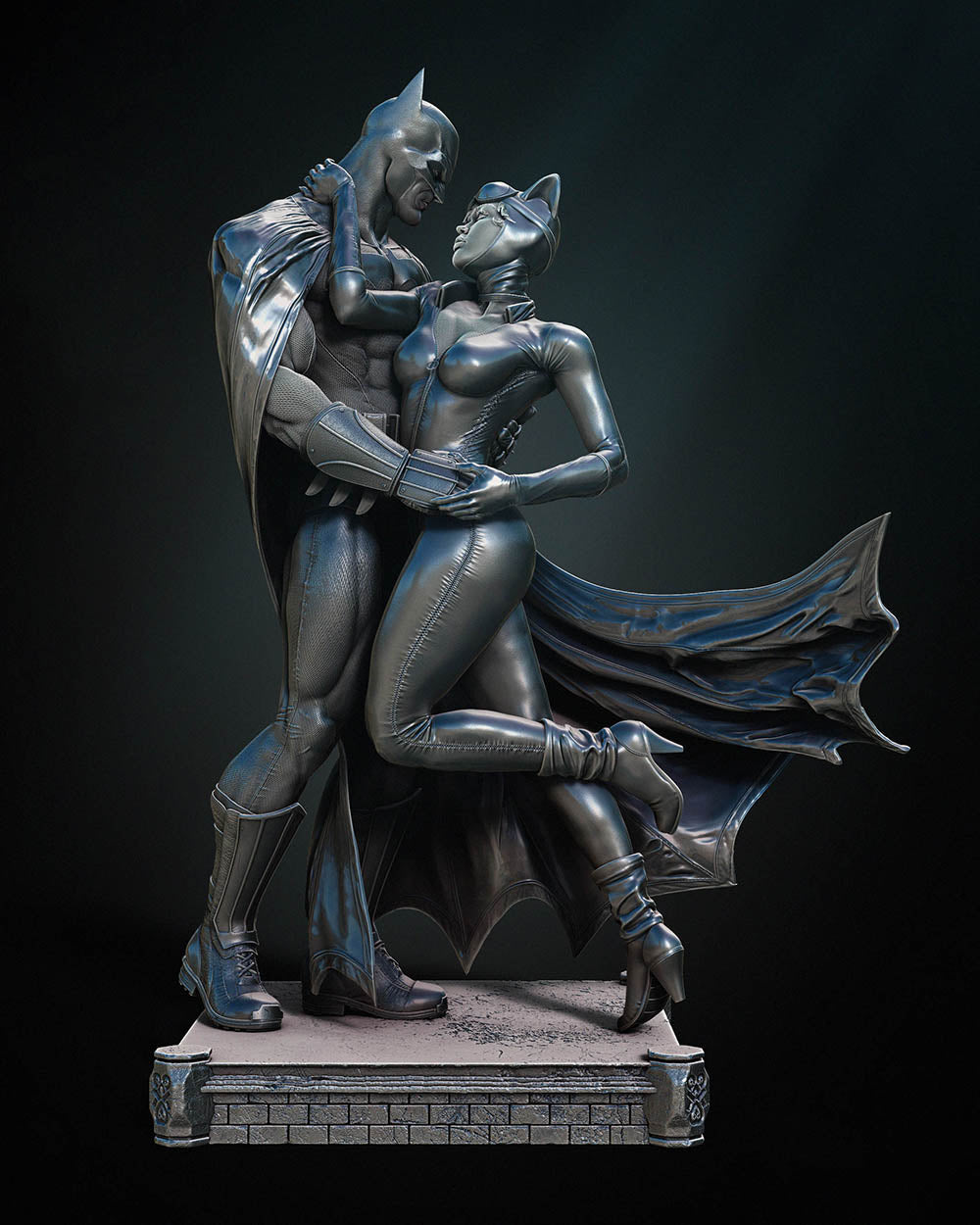 Batman and Catwoman - Diorama