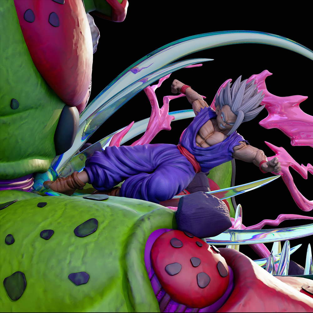 Cell Max vs Gohan Beast - Diorama