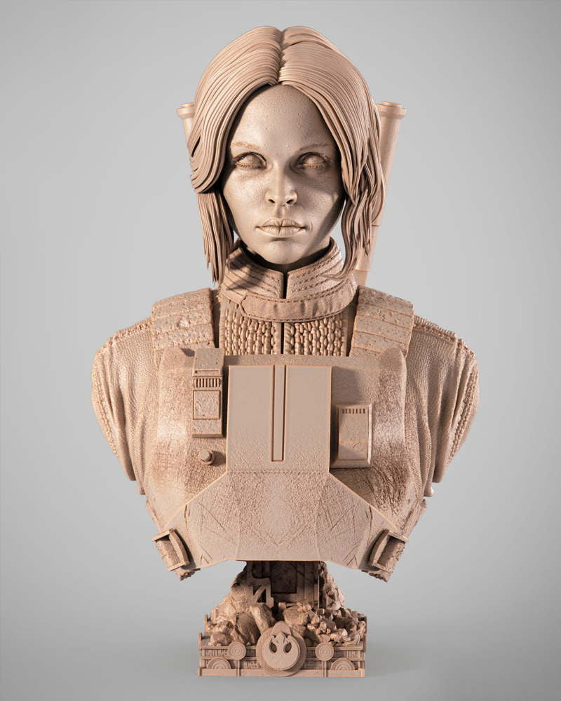 Jyn Erso – Portrait Bust