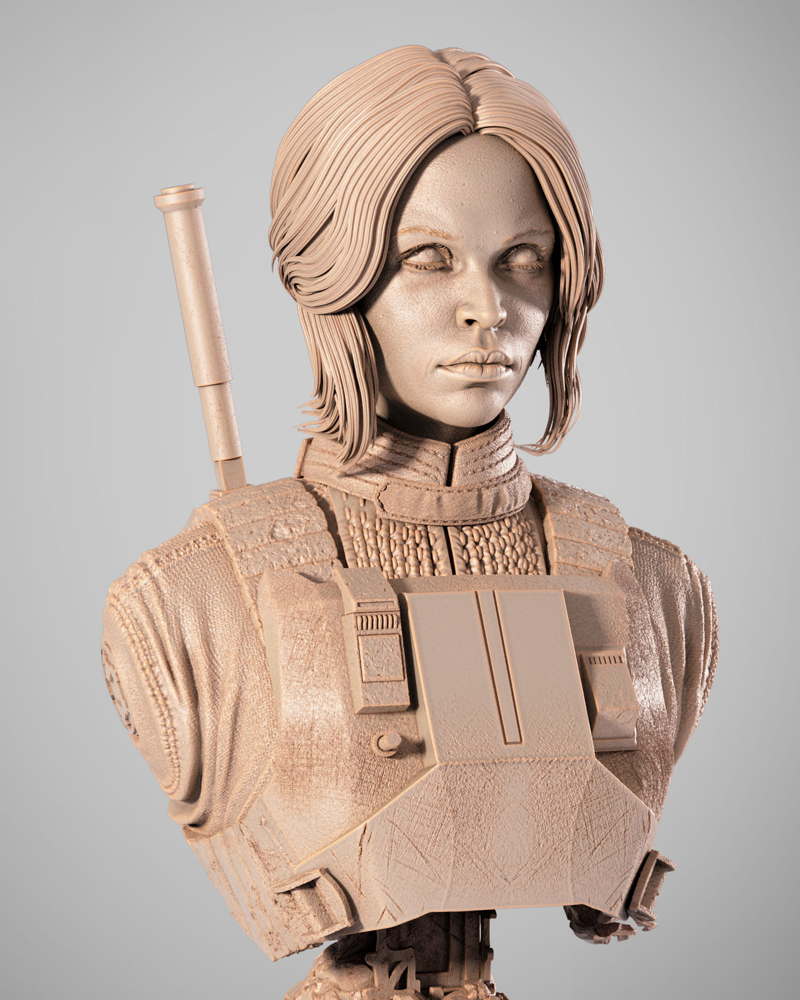 Jyn Erso – Portrait Bust