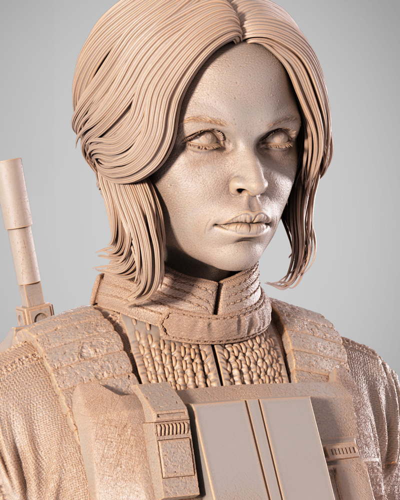 Jyn Erso – Portrait Bust