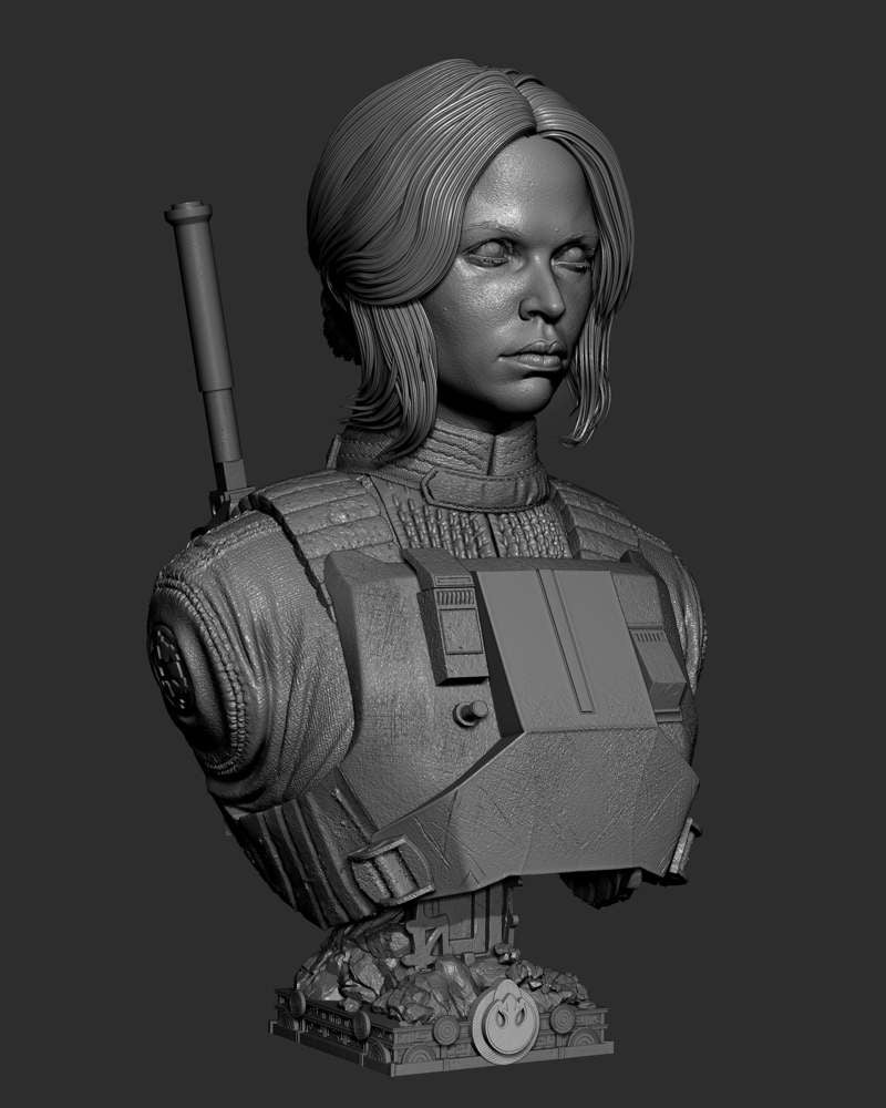 Jyn Erso – Portrait Bust
