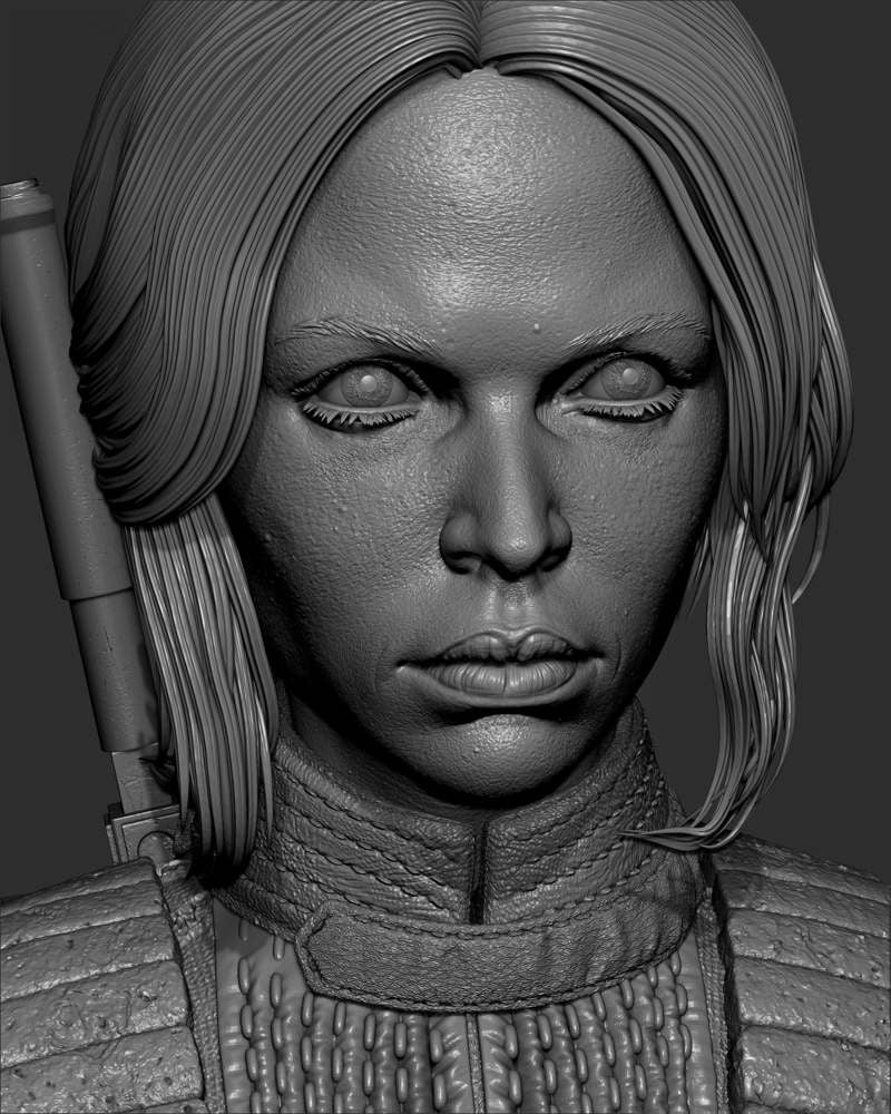 Jyn Erso – Portrait Bust