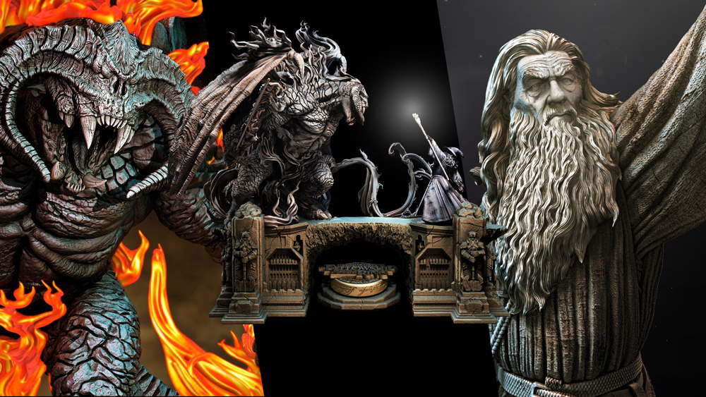 Gandalf vs Barlog - Diorama