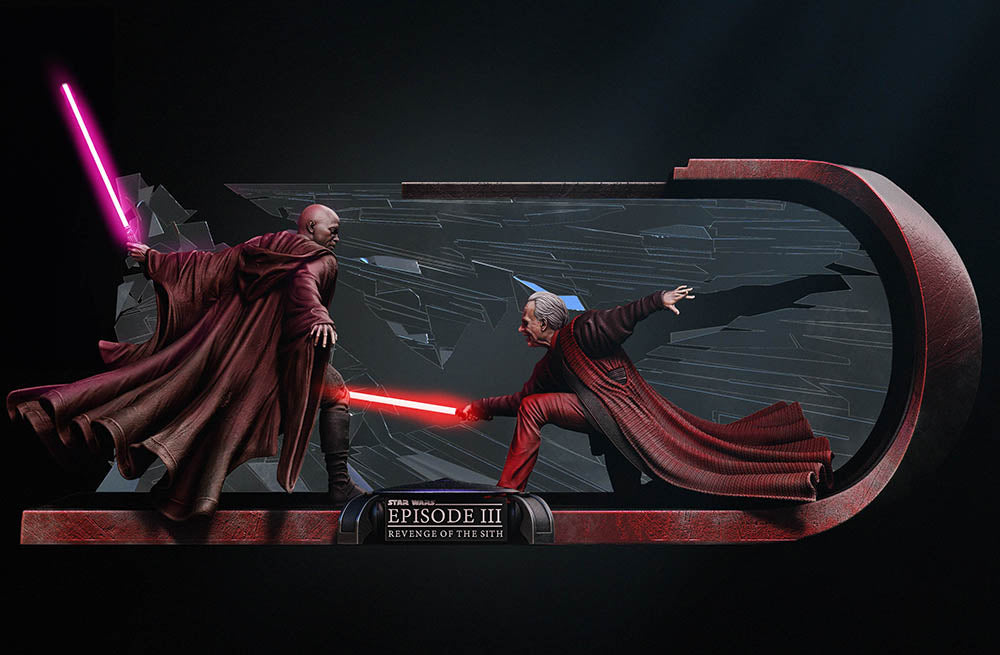 Mace Windu vs Palpatine - Diorama