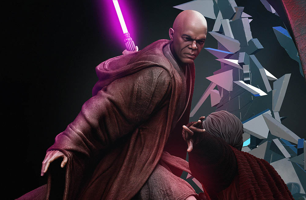 Mace Windu vs Palpatine - Diorama