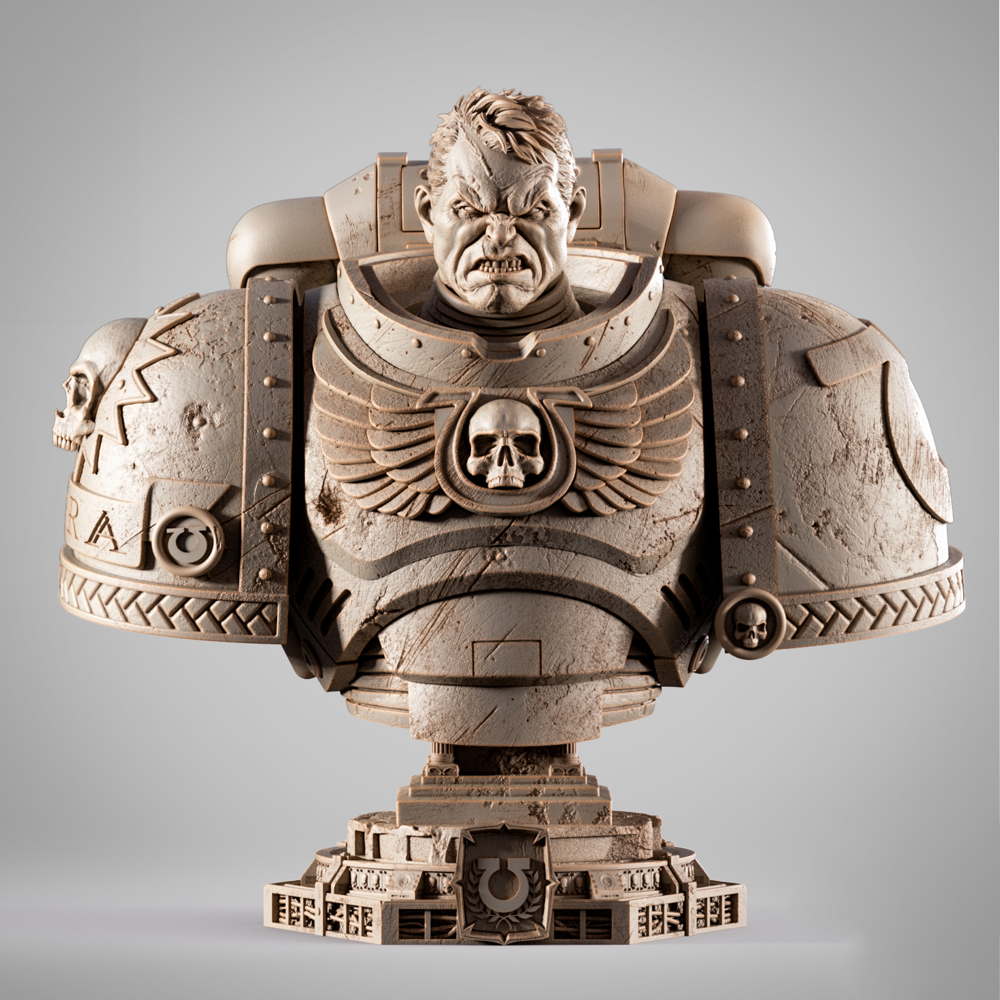Titus Warmhammer - Portrait Bust
