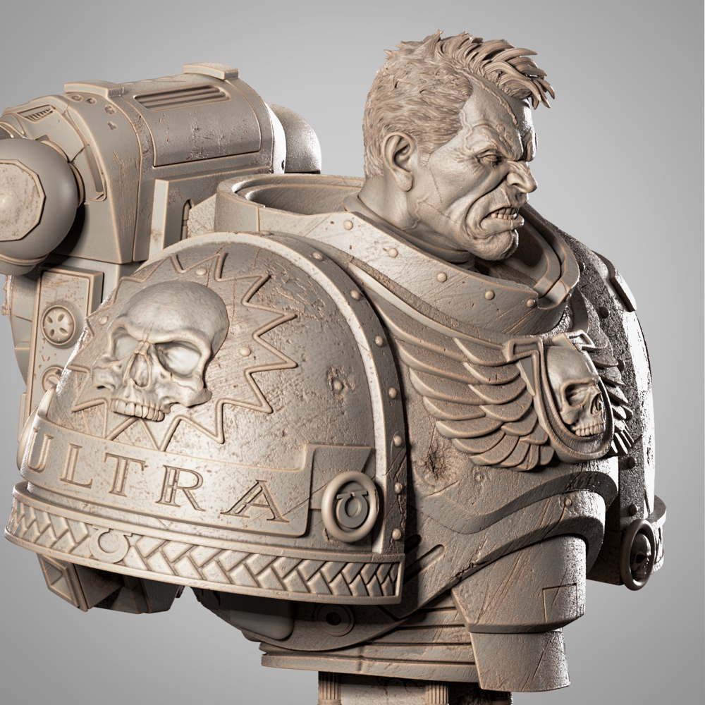 Titus Warmhammer - Portrait Bust