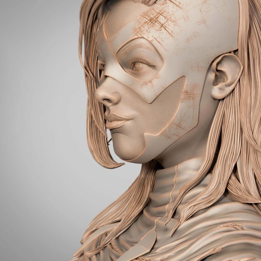 The Huntress - Portrait Bust