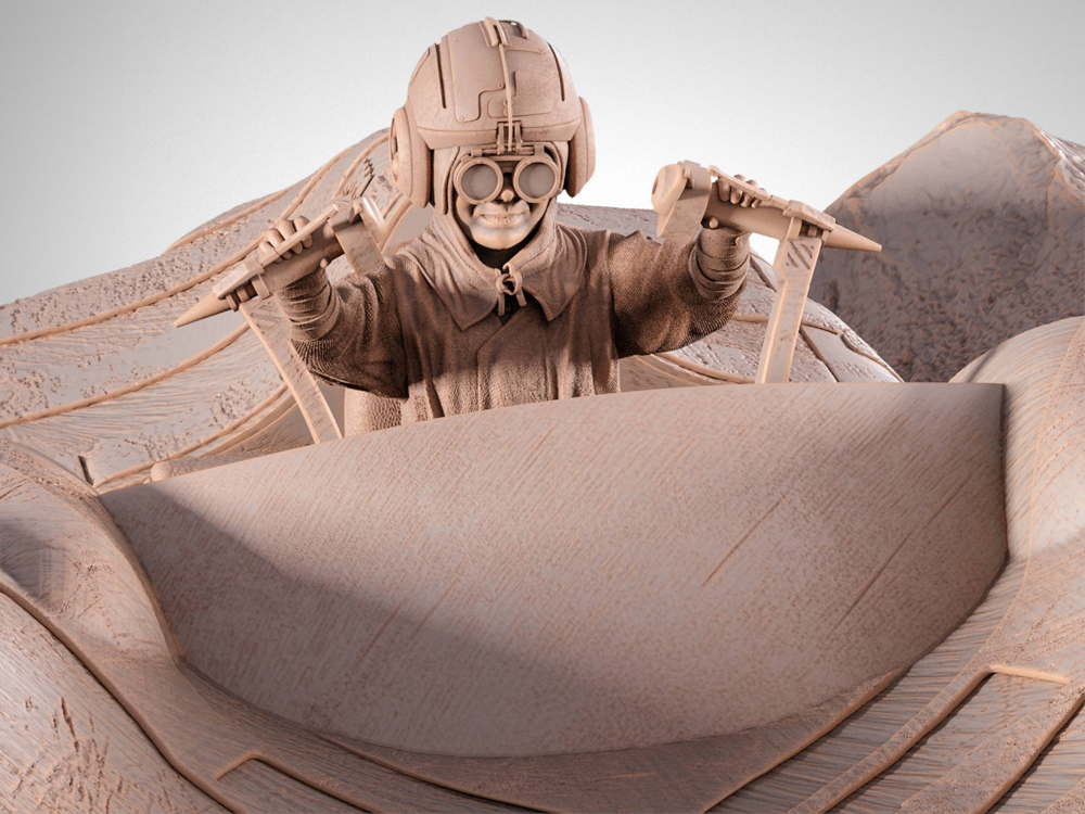 Anakin Race Pod - Sculpture