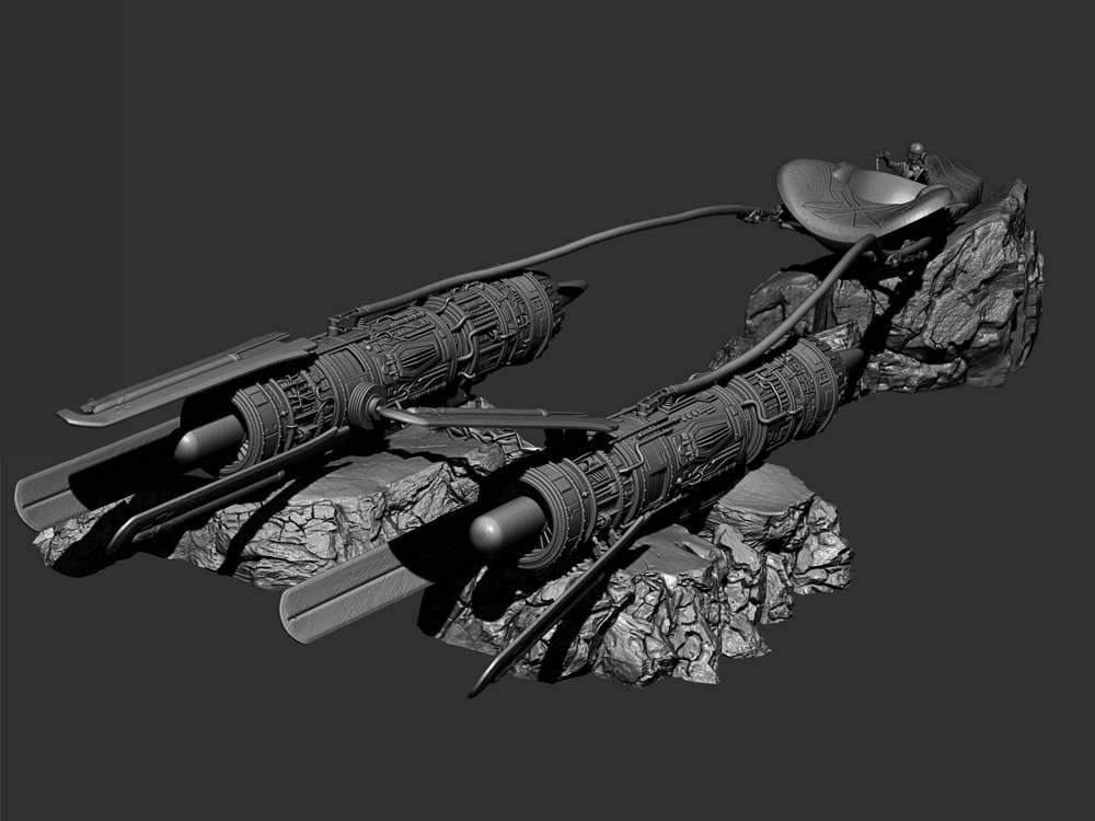 Anakin Race Pod - Sculpture