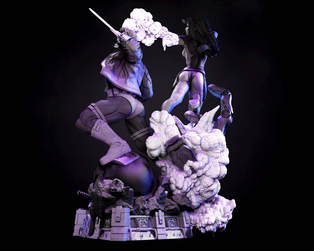 Jean Grey and Cyclops - Diorama